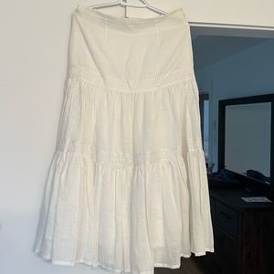 100% linen maxi skirt